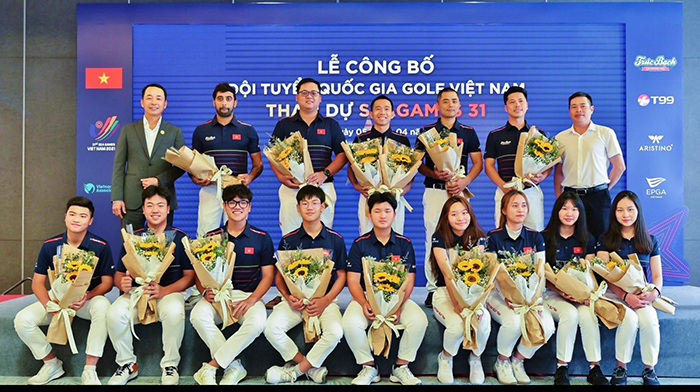 Đội tuyển golf Việt Nam tham dự SEA Games năm nay có tuổi đời trẻ nhất từ trước đến nay